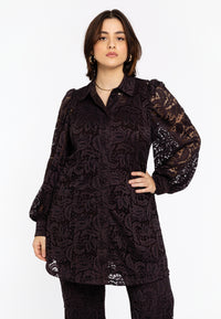 Blouse LACE - brown - #1