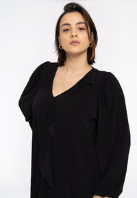A-line tunic DOLCE PLISSE - black - #5