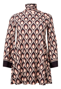 Tunic wide bottom GOCCIA - purple - #4