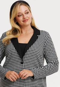 Blazer loose CHECK - black - #1