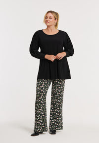 Trousers bootleg GAROFANI - black - #1