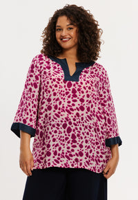 Tunic A-line PEBBLES - pink - #1