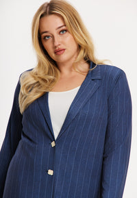 Blazer loose PINSTRIPE - blue - #2