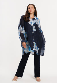 Blouse square ORCHID - blue - #2