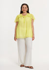 Tunic frills VICHY - yellow - #2