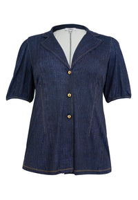 Blazer puffsleeve DENIM DOLCE - blue - #6