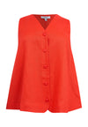 Top LINEN - light red - #3