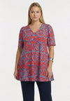 Tunic wide bottom SHELLSCAPE - light red - #1