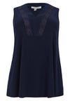 Singlet flare lace insert UNI DOLCE - blue - #2