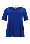 Top flared UNI DOLCE - indigo - #3