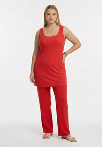 Singlet long UNI DOLCE - light red - #2