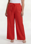 Trousers loose LINEN - light red - #3