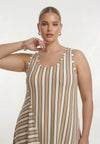 Dress DECOSTRIPE - light brown - #2