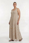 Dress DECOSTRIPE - light brown - #1