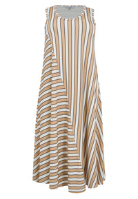 Dress DECOSTRIPE - light brown - #3