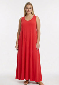 Dress banana seam UNI DOLCE - light red - #1