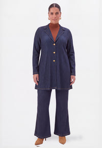 Blazer flare long DENIM DOLCE - indigo - #2
