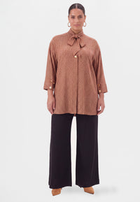 Tunic FISHBONE - mid brown - #4