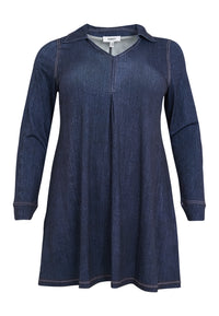 Tunic wide bottom DENIM DOLCE - indigo - #3