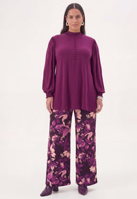 Tunic flare UNI DOLCE - purple - #2
