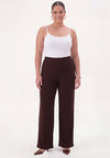 Trousers straight UNI DOLCE - brown - #4