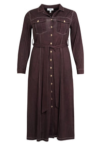 Dress midi DENIM DOLCE BROWN - #3
