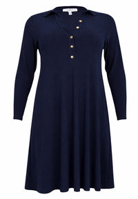 Dress midi UNI DOLCE - blue - #1