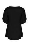 Blouse circle sleeves - black - #2