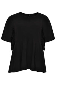 Blouse circle sleeves - black - #1