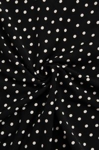 Shirt relax dropped neck DOTS - black - #5