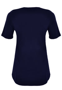 Tunic flare scarf breton - blue - #3