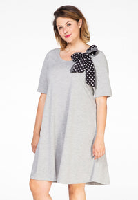Dress scarf dots - grey - #2