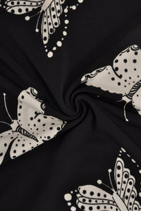Tunic wide bot FARFALLE - black - #5
