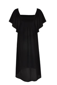 Dress long elastic back - black - #3