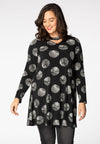 Tunic wide bot strass zebra DOT - black - #1