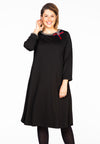 Dress beaded bow INTERLOCK - black