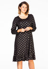 Dress GOLD DOTS - black