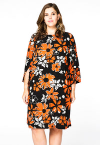 Dress slit sleeve BELLA - black - #2