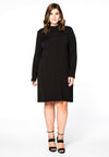 Dress deep back neck - black - #1