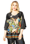 Blouse STRIPED FLOWER - multi - #2