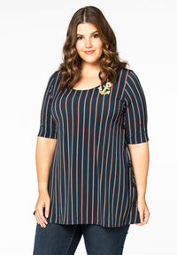 Tunic flare buttoned COLLEGE - blue - #2