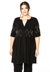 Tunic ruffled pearls DOLCE - black - #2