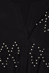 Tunic ruffled pearls DOLCE - black - #5