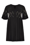 Tunic ruffled pearls DOLCE - black - #4