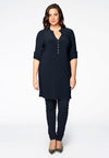 Tunic grandad collar DOLCE - blue