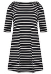 Dress shoulder bow BRETON - blue - #4
