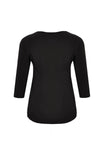 Shirt straight 3/4 sl DOLCE - black - #2
