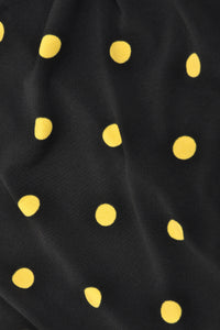 Dress cold shoulder DOTS - black - #5