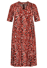 Dress cut-out RED LEO - red - #4