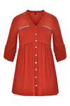 Tunic DOLCE chestpockets - orange - #4
